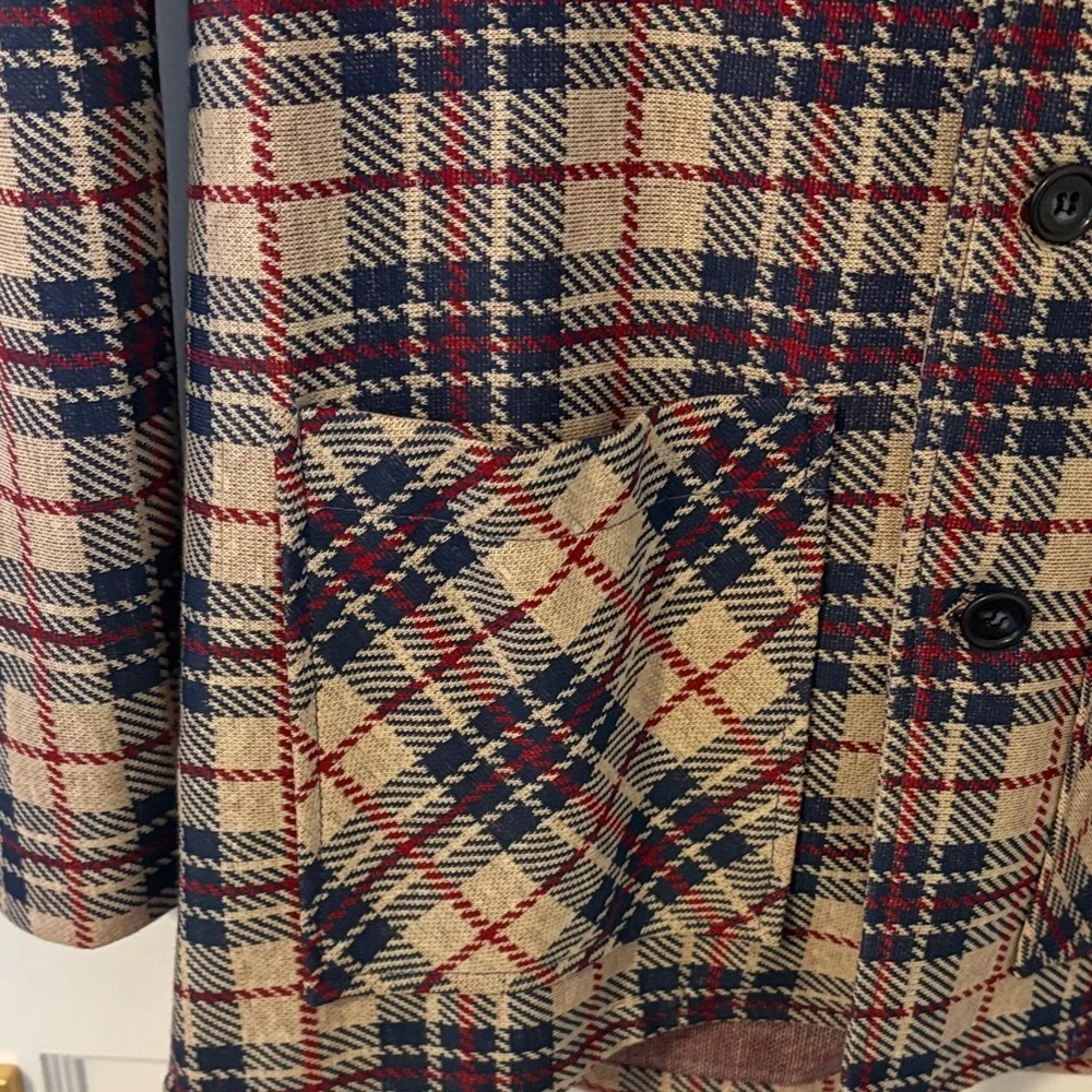 Vintage Montgomery Ward Plaid Sport Coat/Blazer for Men